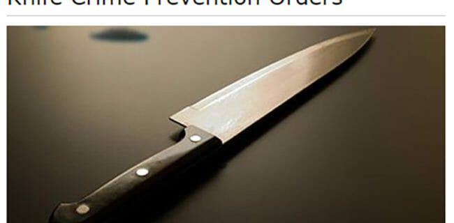 Knife Crime Prevention Orders