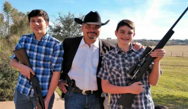 Rick Figueroa with his two sons