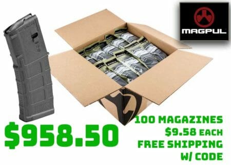 100 Magpul AR 30Rd PMAG Gen M3 Magazines Deal