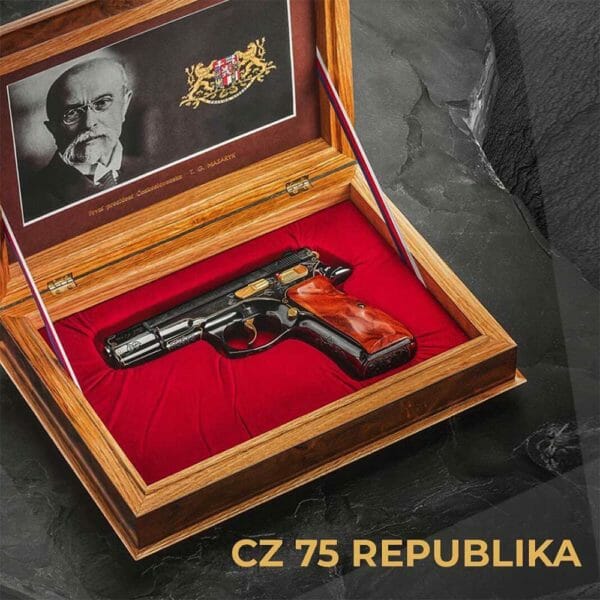 CZ75 Republika Presented to President Trump by Czech PM Andrej Babiš