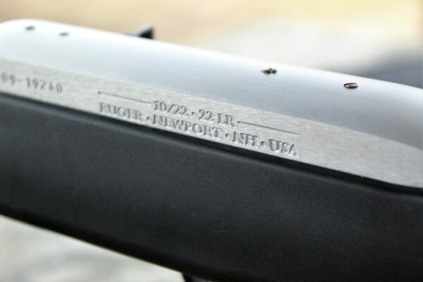 If the irons are not up to taste, the rifle comes tapped and drilled for the included Weaver scope base.