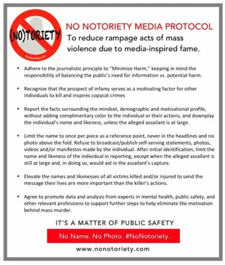 No Notoriety Media Protocol No Notoriety Media Protocol
