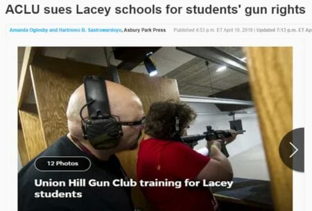 ACLU sues Lacey schools for students' gun rights