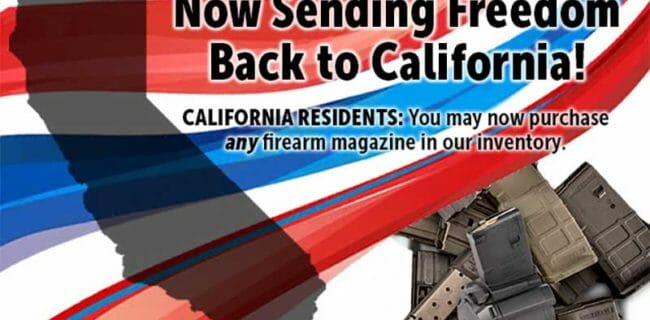 Brownells Resumes "High Cap" Magazine Sales To California