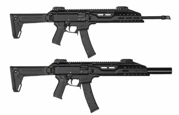 The New CZ Scorpion EVO 3 S1 Carbine Magpul Edition and New CZ Scorpion EVO 3 S1 Carbine Faux Suppressor Magpul Edition