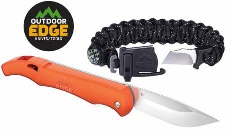 Outdoor Edge ParaSPARK bracelet and Ignitro knife