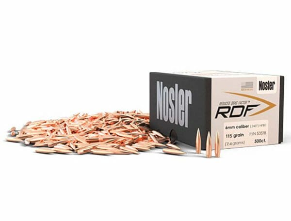 Nosler 6mm - 115 Grain Reduced Drag Factor (RDF) Bullet