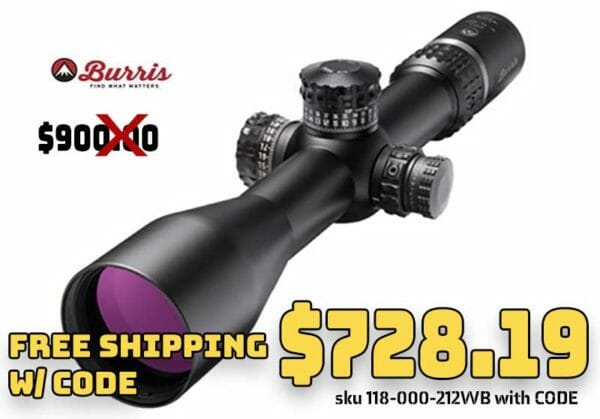 BURRIS XTR II SCOPE 3-15x50MM FFP SCR-MIL RETICLE NAZ