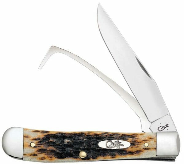 Case Amber Bone Equestrian Pocket Knife