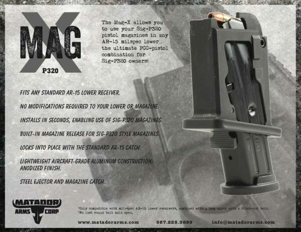 Mag-X (P320) AR-15 Magazine Adapter