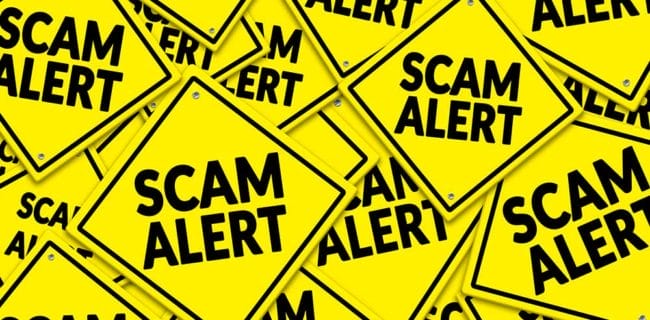 Scam Warning Alert