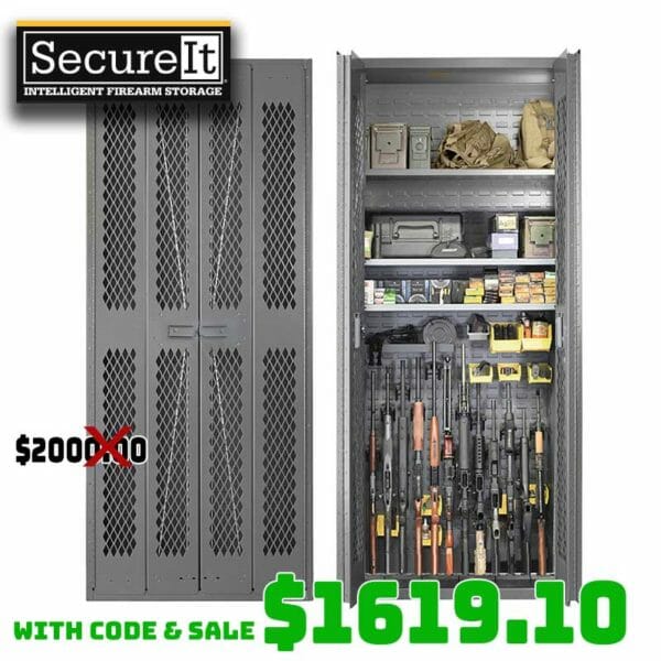 SecureIt Gun Cabinet Model 84-123 with Weekend CODE Deal