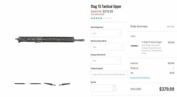 STAG 15 Tactical Shopping Cart Check - 5/24/2019