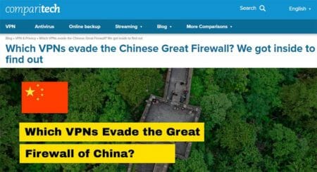 VPNs evade the Chinese Great Firewall