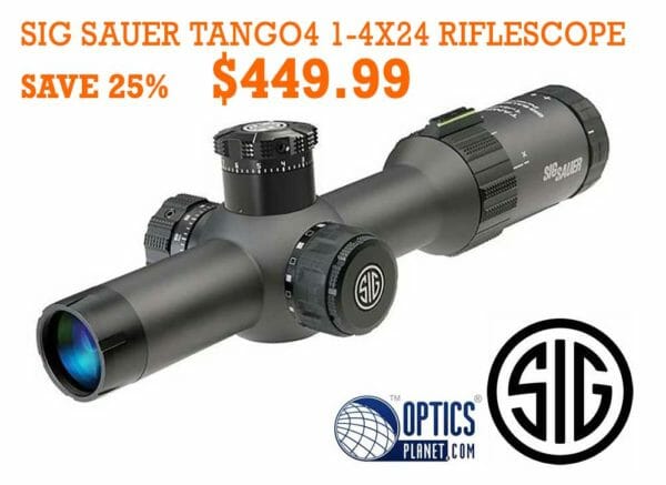 Sig Sauer Tango4 5.56/7.62mm 1-4x24 Riflescope $449.99