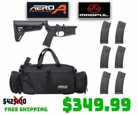 AERO AR15 Complete Lower Range Bag 6 PMAG Bundle Deal