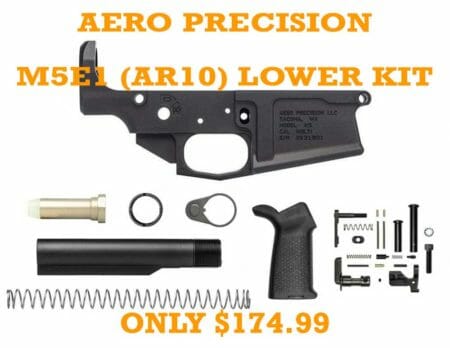 Aero Precision M5E1 Lower w/ MOE LPK & Carbine Buffer Kit $174.99