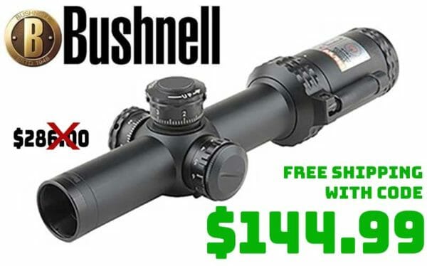 BUSHNELL 1-4x24mm FFP Illuminated BTR Black Scope Deal