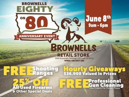 Brownells “80 on 80” Retail Store Sale Celebrates 80 Years In Business