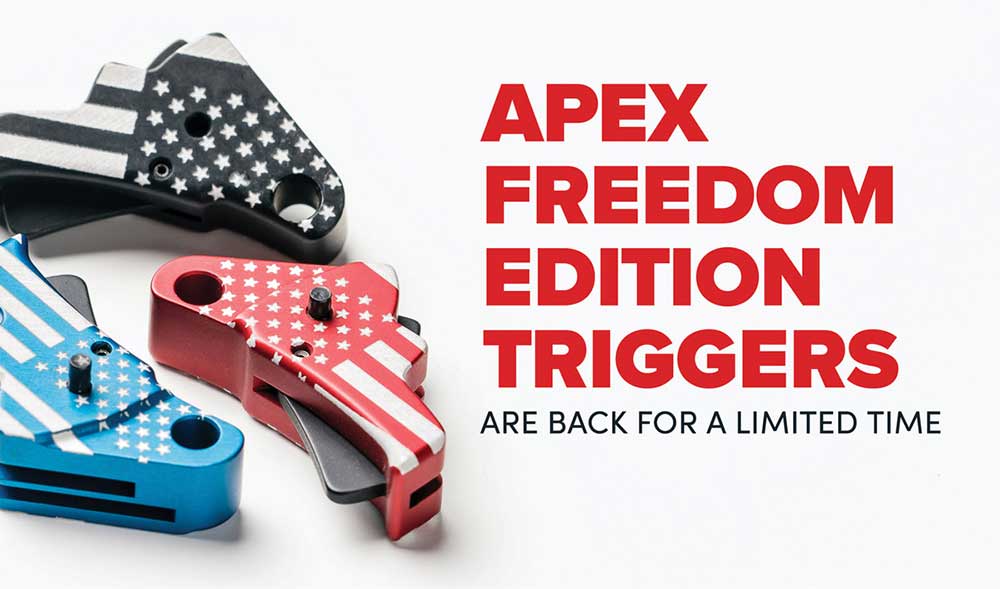 Apex Freedom Edition Triggers Are Back, With Free Shipping Thru July 4th