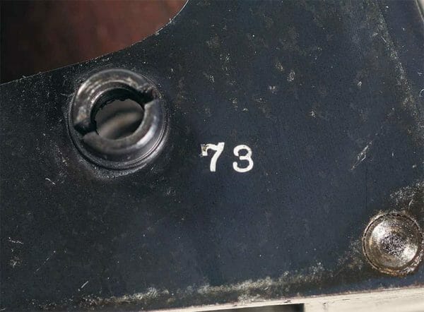 The serial number can be found under the left grip panel. (Courtesy of Rock Island Auction Company)