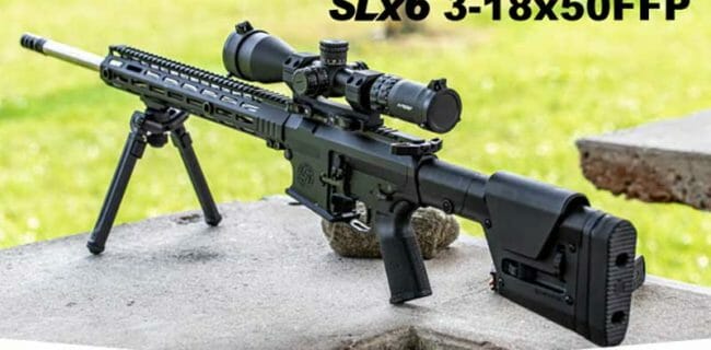 Primary Arms SLx6 3-18x50mm FFP Rifle Scope