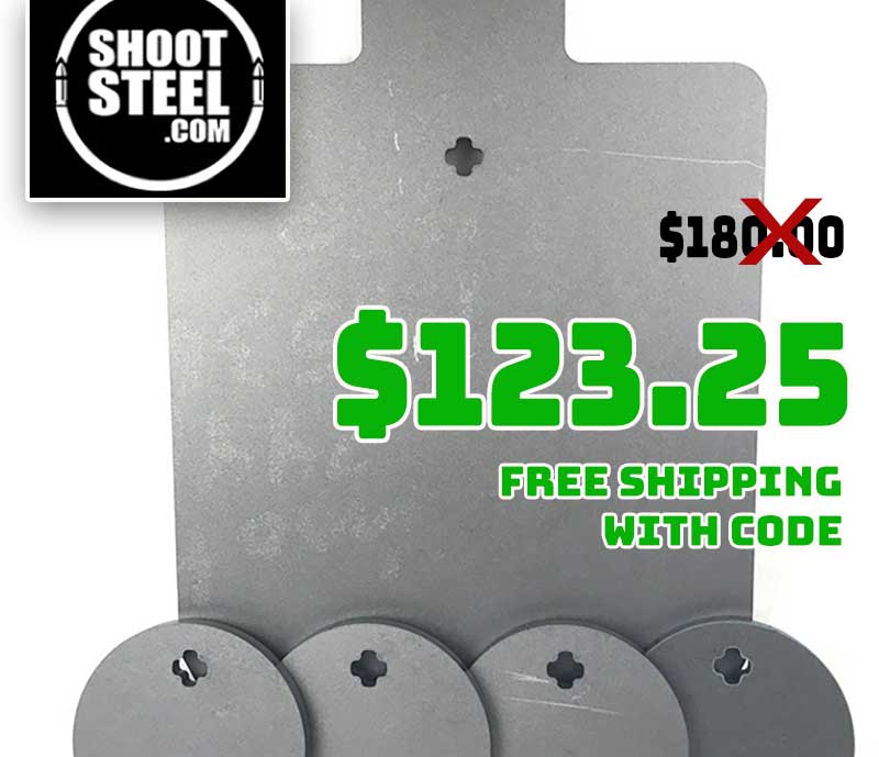 Shoot Steel Surplus Static Target & Hanger Bundle Deal Cropped
