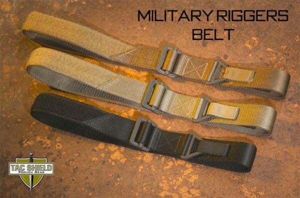 Tac Shield Military Rigger Belt