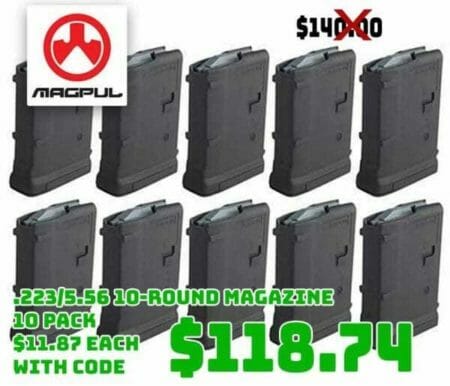 10-PACK Magpul PMAG GEN M3 .223 5.56 10-Round Mags Deal