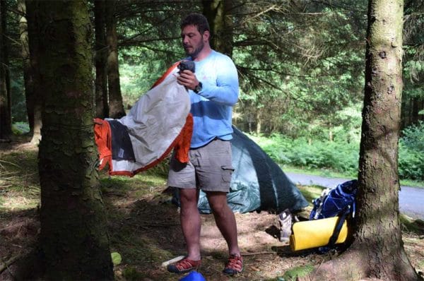 Jacob Herman Bushcraft Skills Course Setting up Camp