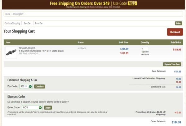Bushnell AR Optics 1-4X24Mm Scope FFP Illuminated Reticle Deal Cart Check Bushnell AR Optics 1-4X24Mm Scope FFP Illuminated Reticle Deal Cart Check