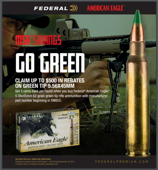 Federal Ammunition Go Green Promotion R10175