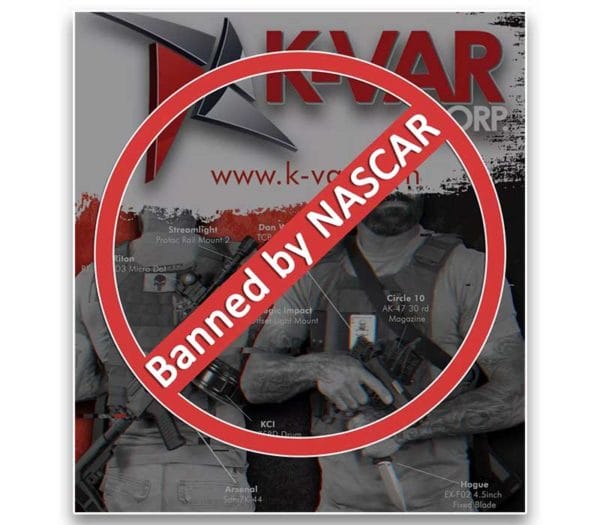 K-Var Arms Corporation Ad Banned by NASCAR