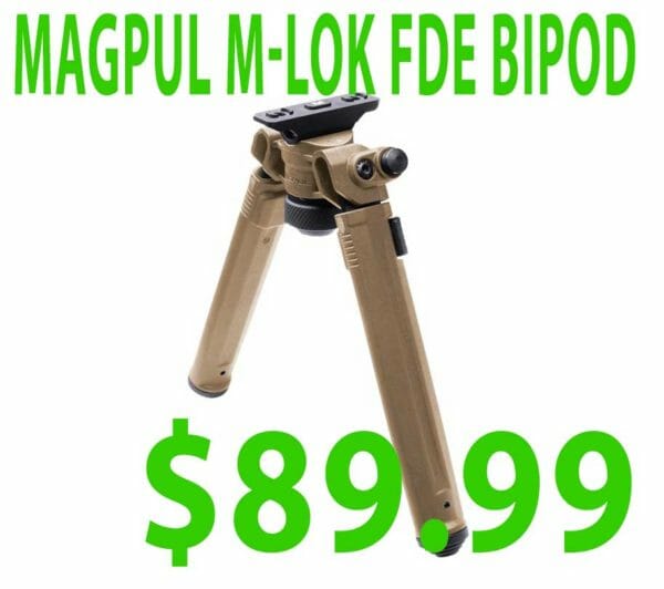 Daily Gun Deals: Magpul M-LOK Bipod in FDE $89.99