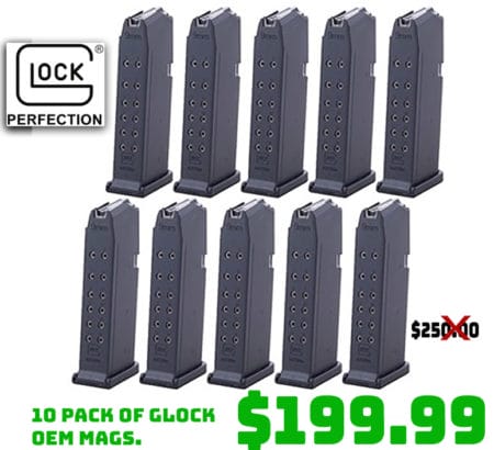 10 Pack of GLOCK 17/34/19 Magazines Deal