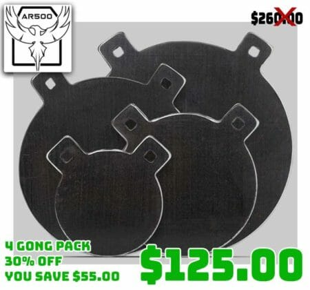 AR500 Armor 1/2" Steel Targets 4 Piece Bundle Deal