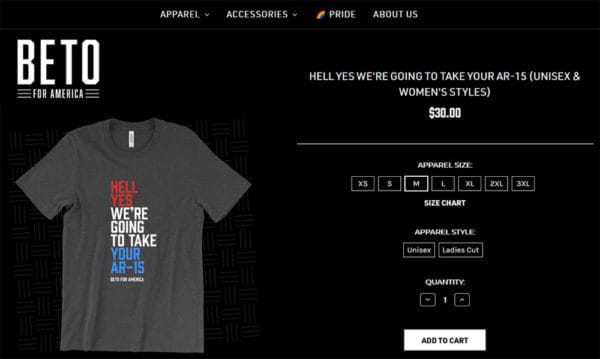 Beto O’Rourke Hell Yes We're Going To Take Your AR-15 T Shirt Beto O’Rourke Hell Yes We're Going To Take Your AR-15 T Shirt