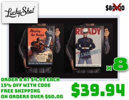 Lucky Shot Wwii Posters 8 Pack Deal