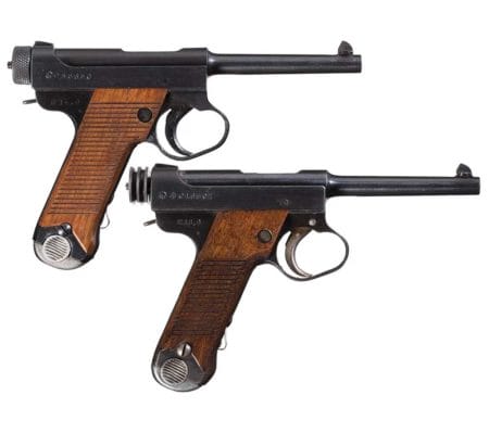 Collector's Lot of Two Nagoya Arsenal Type 14 Nambu Semi-Automatic Pistols -A) Japanese Nagoya Type 14 Nambu Semi-Automatic Pistol, Rock Island Auction