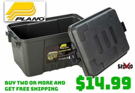 Plano 56 Quart Tote Tub $14.99, Buy 2 Deal