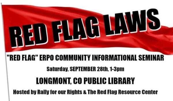 Red Flag ERPO Community Informational Seminar w/ Colorado Sheriff Steve Reams