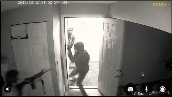 Home Invasion Stopped with AR-15 (Ruger AR 556) video