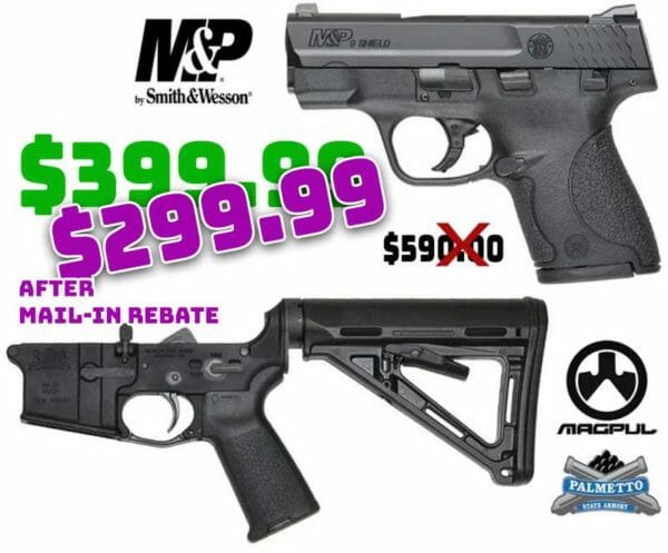 S&W M&P Shield 9mm & PSA AR-15 Complete Magpul Lower MIR Deal