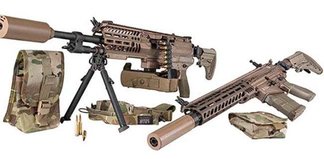 SIG SAUER Selected by U.S. Army for Next Generation Weapons with New Ammunition Technology, Lightweight Machine Gun, Rifle, and Suppressors