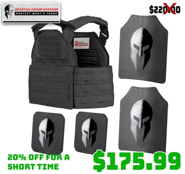 Spartan Armor Omega AR500 Body Armor & Plate Carrier Package Deal