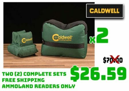 2PC Caldwell DeadShot Shooting Bags Deal