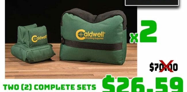 2PC Caldwell DeadShot Shooting Bags Deal