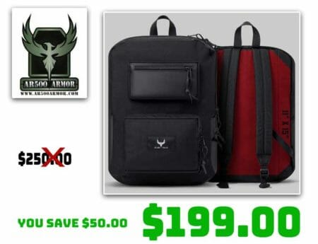 AR500 Firebird Armored Student Backpack Sale Deal