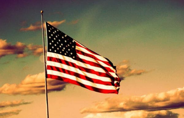 American Freedom Flag USA iStock/tracygood1