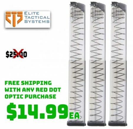 Elite Tactical Systems Extended Glock Magazine 9mm 40 Round Deal